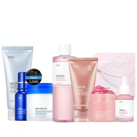 Affordable Glass Glow Skincare Set with PDRN Salmon DNA, Collagen and Exosome Shot
