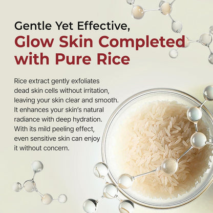 Peel Shot Glow Rice Ampoule Duo with Niacinamide, Pentavitin and Plant-Derived Gommage