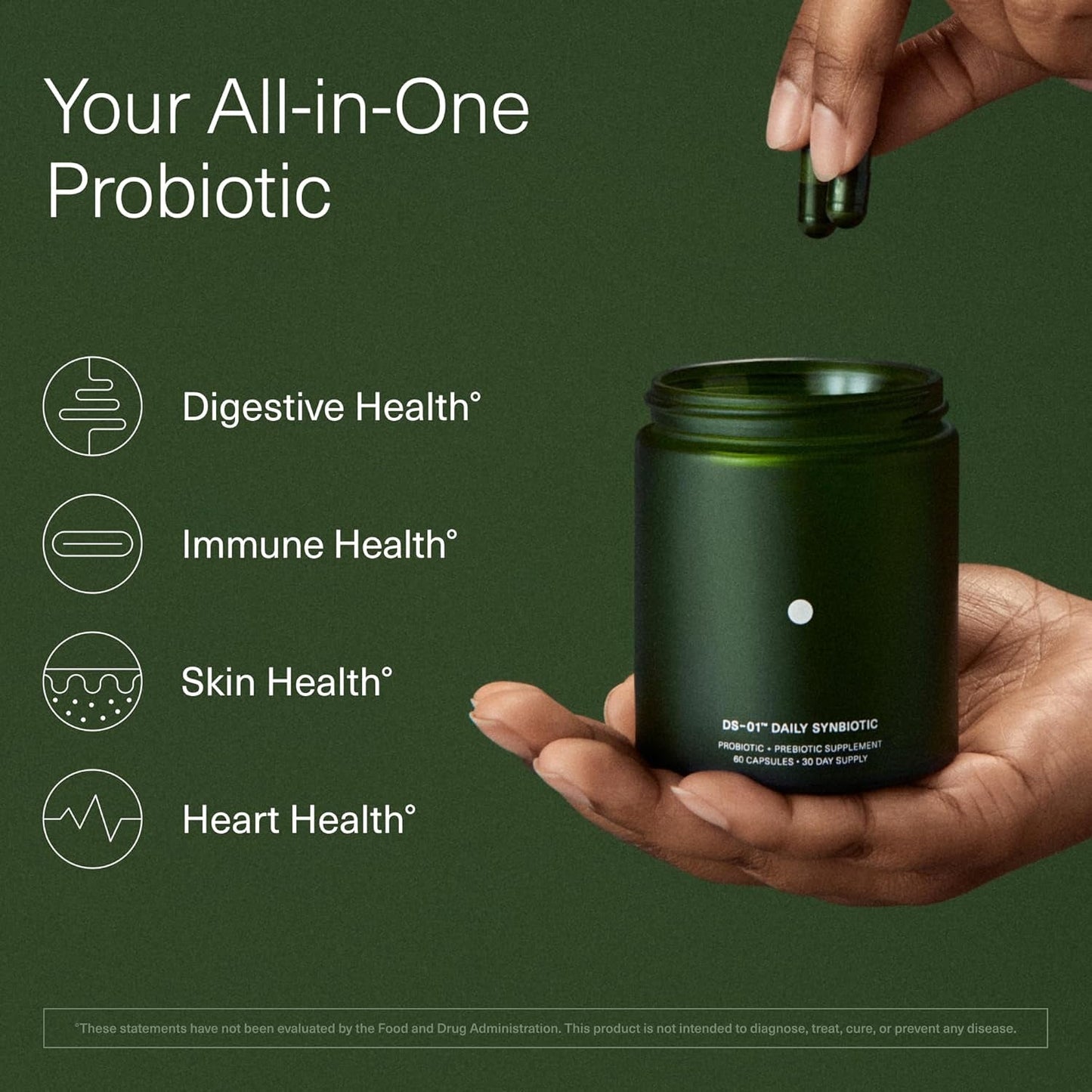 DS-01 Daily Synbiotic Probiotic Plus Prebiotic Capsule with 24 Clinical Strains