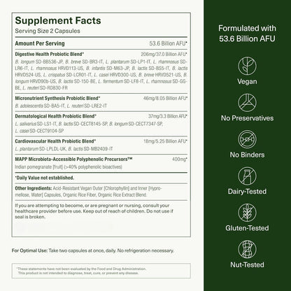DS-01 Daily Synbiotic Probiotic Plus Prebiotic Capsule with 24 Clinical Strains