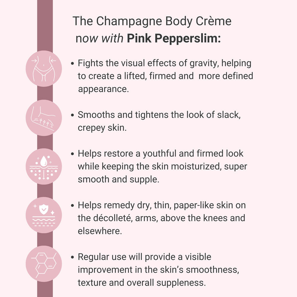 Champagne Lift Firming Body Cream with Caviar Extract and Gold Peptides